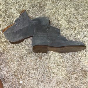 Madewell Grey Suede Ankle Boots